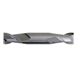 Cleveland&reg; C33063 HD-4C Center Cutting Double End General Purpose Square End End Mill, 3/16 in Dia Cutter, 1/2 in Length of Cut, 4 Flutes, 3/8 in Dia Shank, 3-1/4 in OAL, TiN