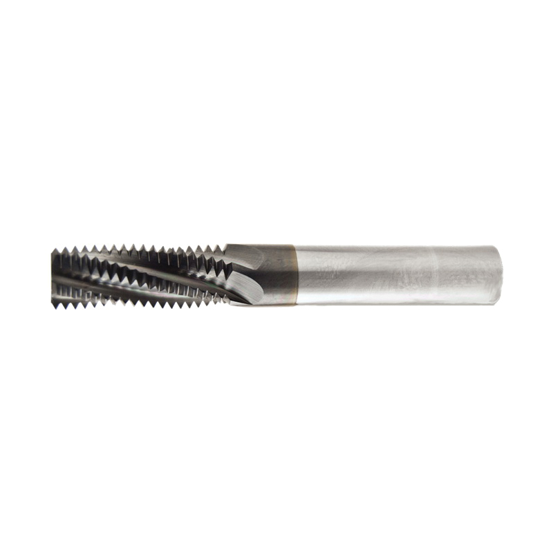 Bassett B71083 TMM Helical Flute Thread Mill, M16x2 Thread, 88.9 mm OAL, 5 Flutes, 12.7 mm Dia Shank