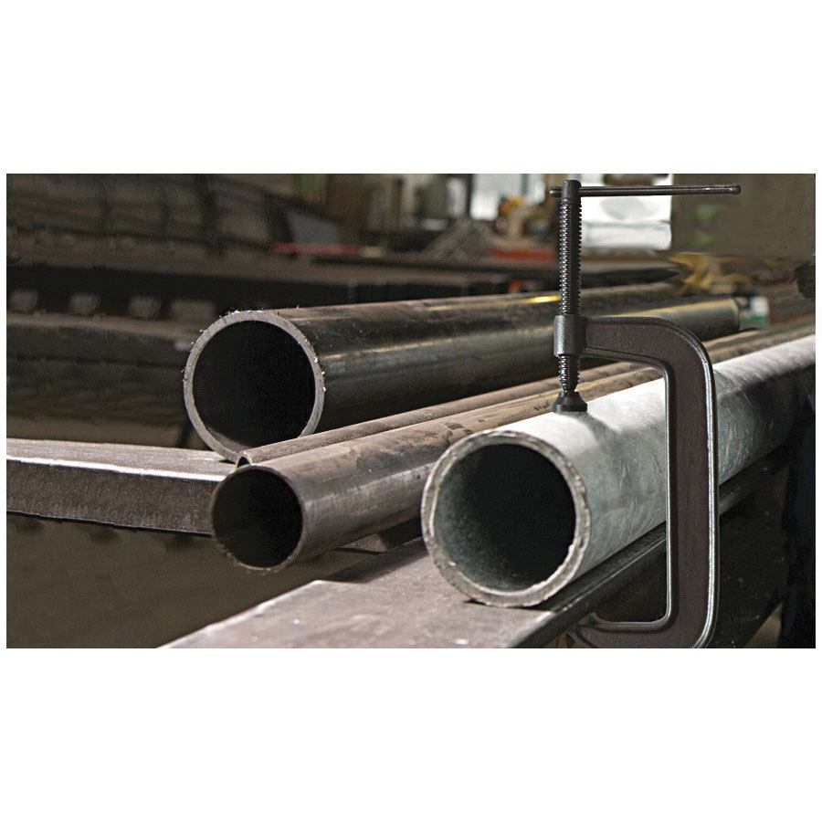 Bessey&reg; CDF406US Deep Throat Regular Duty C-Clamp, 1-1/4 in W Jaw, 4-1/8 in D Throat, 0 to 6 in Clamping