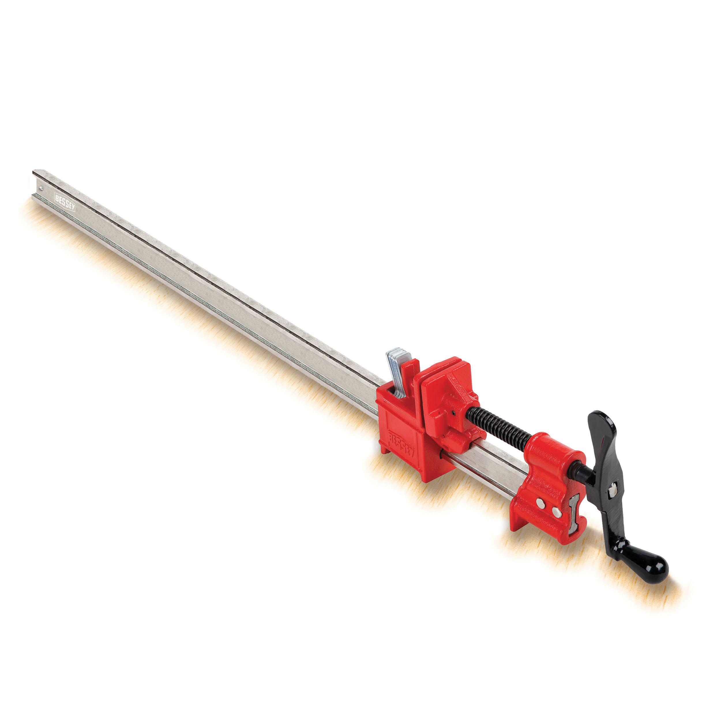 Bessey&reg; IBEAM48 Heavy Duty I-Beam Bar Clamp, 2 in D Throat, 48 in Clamping, Smooth Swivel