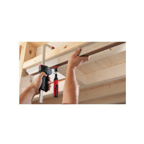 Bessey&reg; PG12 Heavy Duty One Hand Clamp, 12 in Clamping, 4 in D Throat, 12 in Spreading, Ergonomic Grip Handle, Steel Bar
