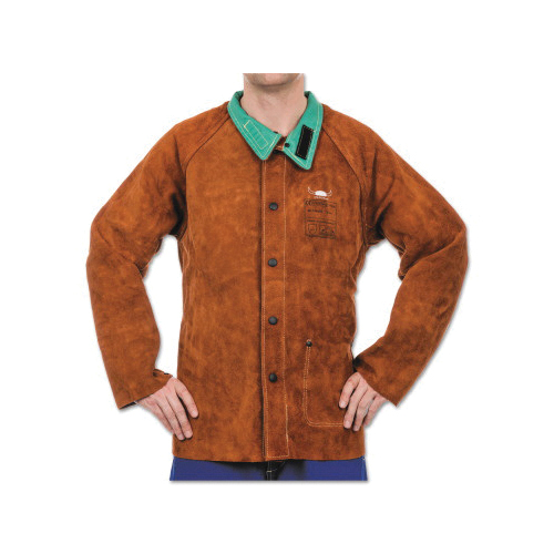 Tillman&trade; Onyx 9062L Light Duty Welding Jacket, L, Westex&reg; FR7A&reg; Cotton, Black, Resists: Flame