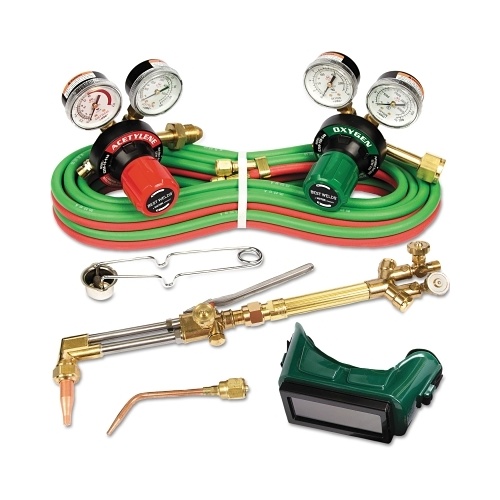 Best Welds&reg; 3842703 G350 Heavy Duty Standard Cutting and Welding Outfits, CA370-V, WH370FC-V, G350-150-540 Oxygen Regulator/G350-15-510 Fuel Gas Regulator, 2-UM-350, 1-1-101