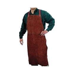 Best Welds® Q6 Bib Apron, 42 in L x 24 in W, Leather, Golden Brown