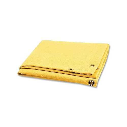 Steiner&reg; ArcView&trade; 348-C Flame Retardant Heavy Duty Welding Curtain, Custom, 40 mil THK, Tinted Transparent Vinyl, Orange