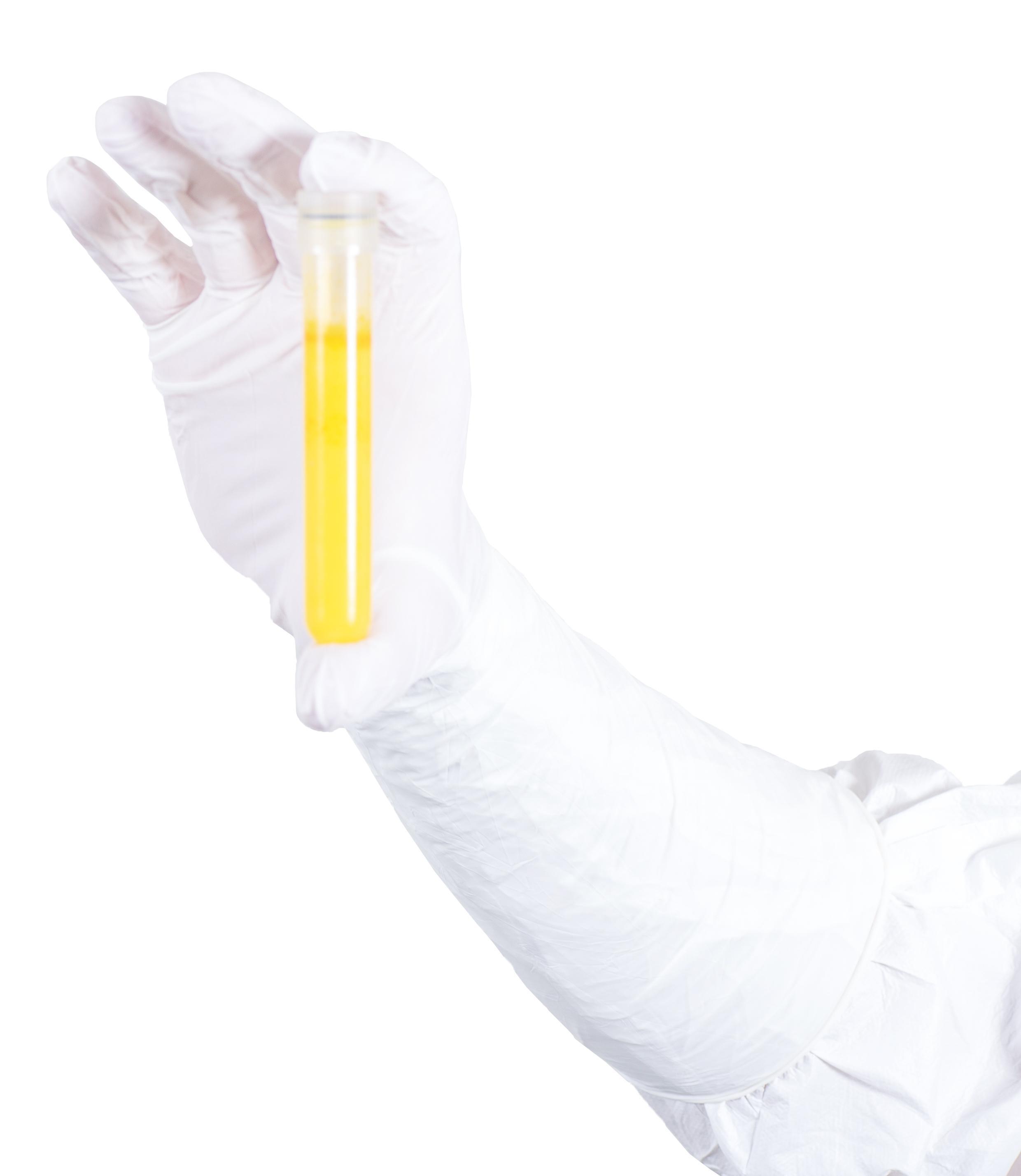 BioClean&trade; BNPS85 BNPS Sterile Cleanroom Glove, 8.5, White, 16 in L, Powder-Free, 7.09 mil THK