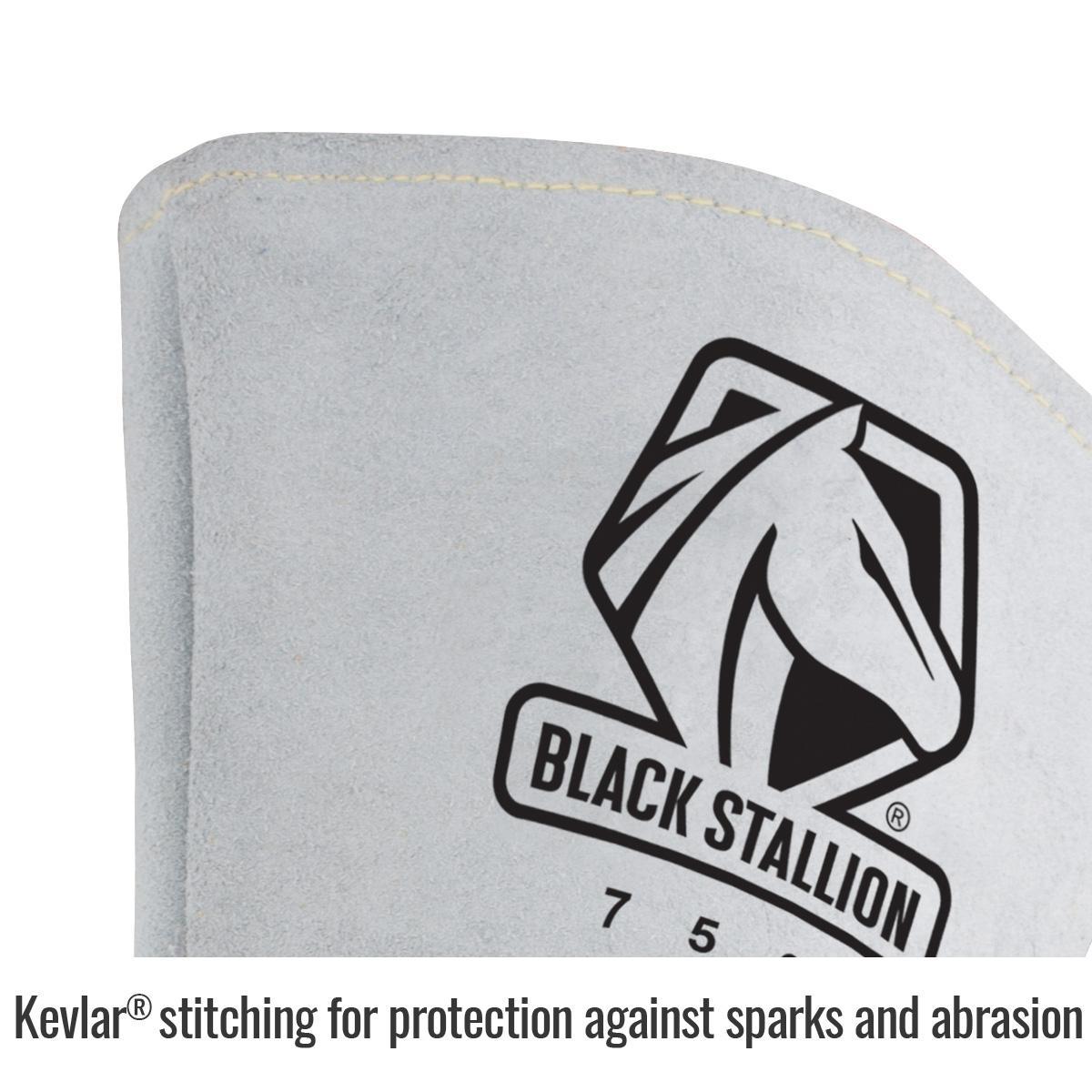 Black Stallion&reg; 750XL 750 Welding Gloves, XL, Pearl White, Nomex Lining, Gauntlet Cuff