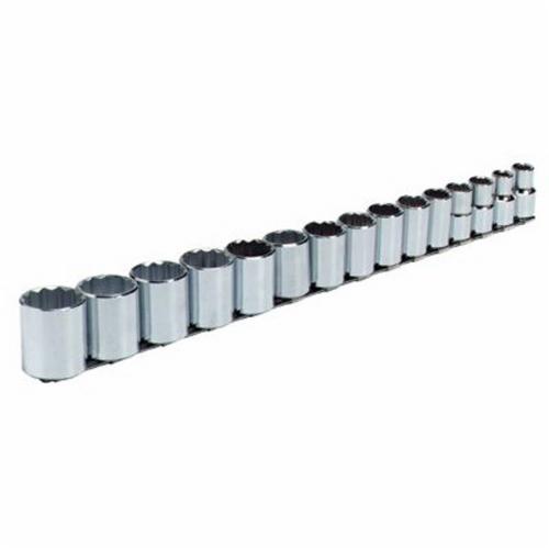 Stanley&reg; 315-M Socket Set, 12 Points, 1/2 in Drive, 15 Pieces, Included Socket Size: 10 to 32 mm