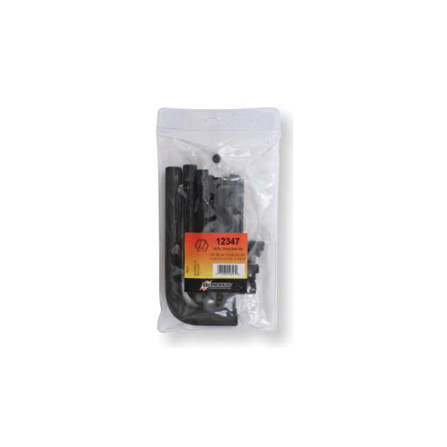 Bondhus® 12347 Short Key Set, 15 Pieces, 0.028 to 0.375 in Hex, L-Handle Handle, Protanium® High Torque Steel, ProGuard™