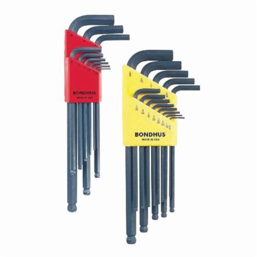 Bondhus® 12634 GorillaGrip® Key Set, 8 Pieces, T9 to T40 Torx, Foldable Handle, Protanium® High Torque Steel, ProGuard™