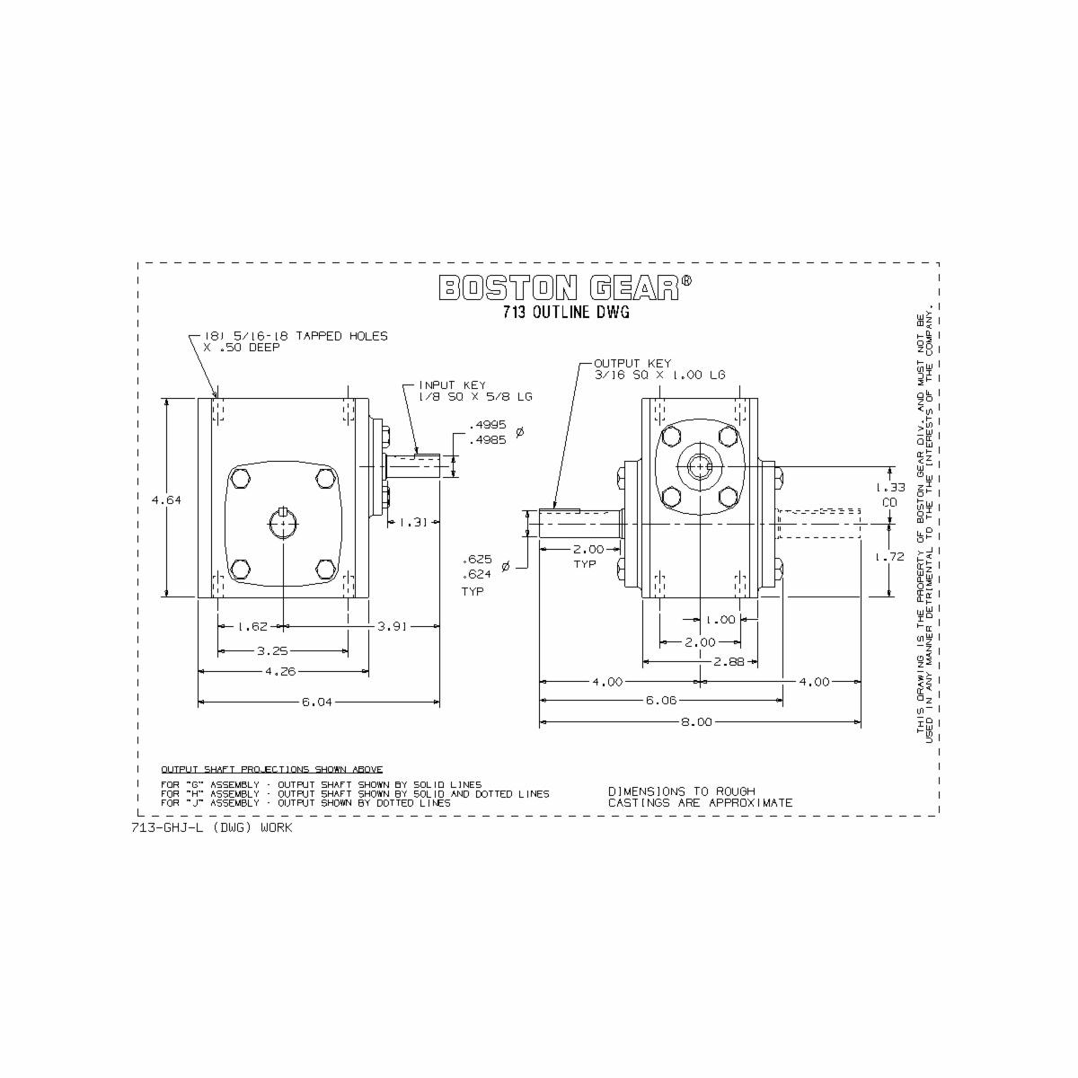 Boston Gear&reg; 713-40-J