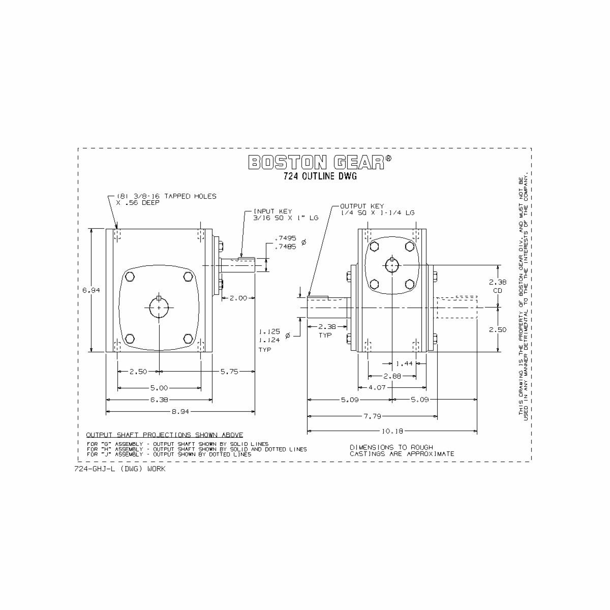 Boston Gear&reg; 724-20-J