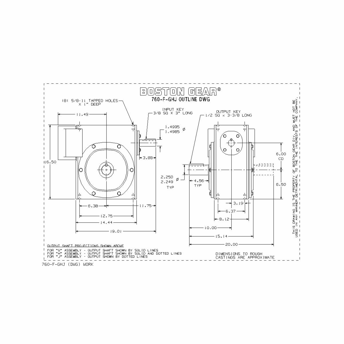 Boston Gear&reg; 760-20F-H