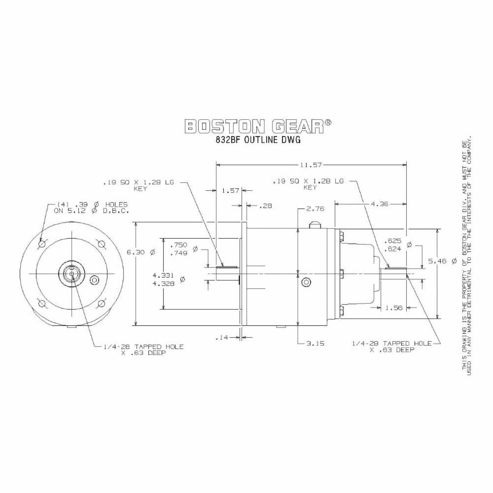 Boston Gear&reg; 862BF-28K-M8