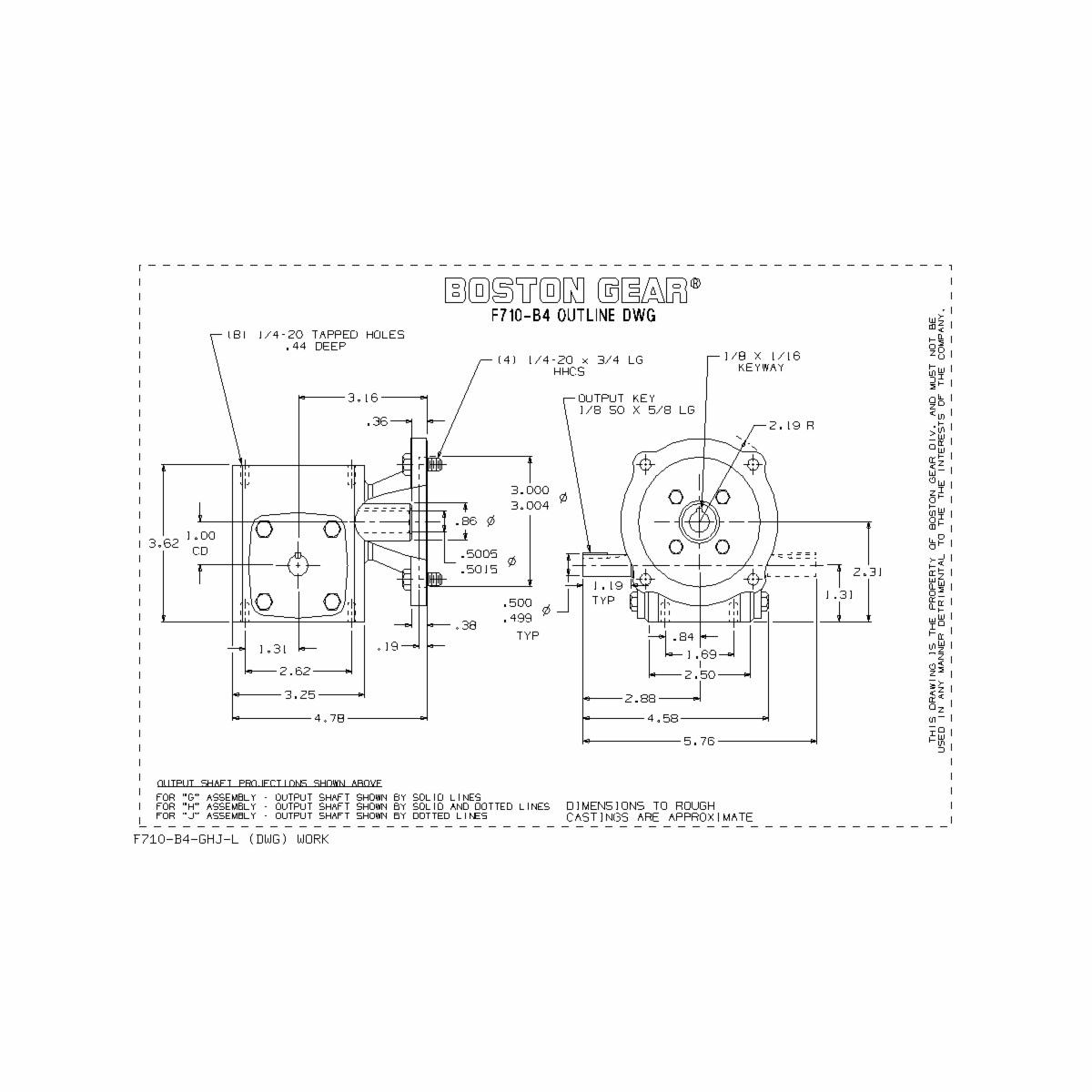 Boston Gear® F710-5-B4-G