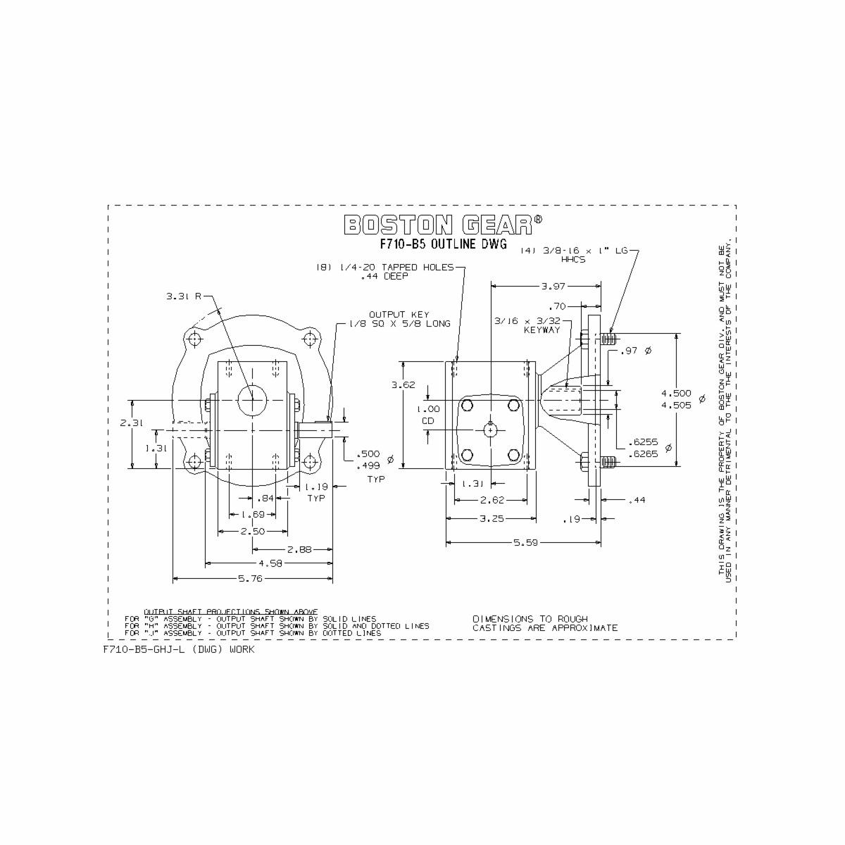 Boston Gear&reg; F710-20-B5-G