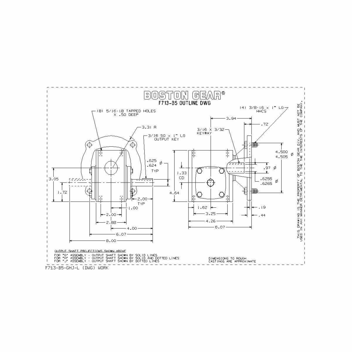Boston Gear&reg; F713-10-B5-G