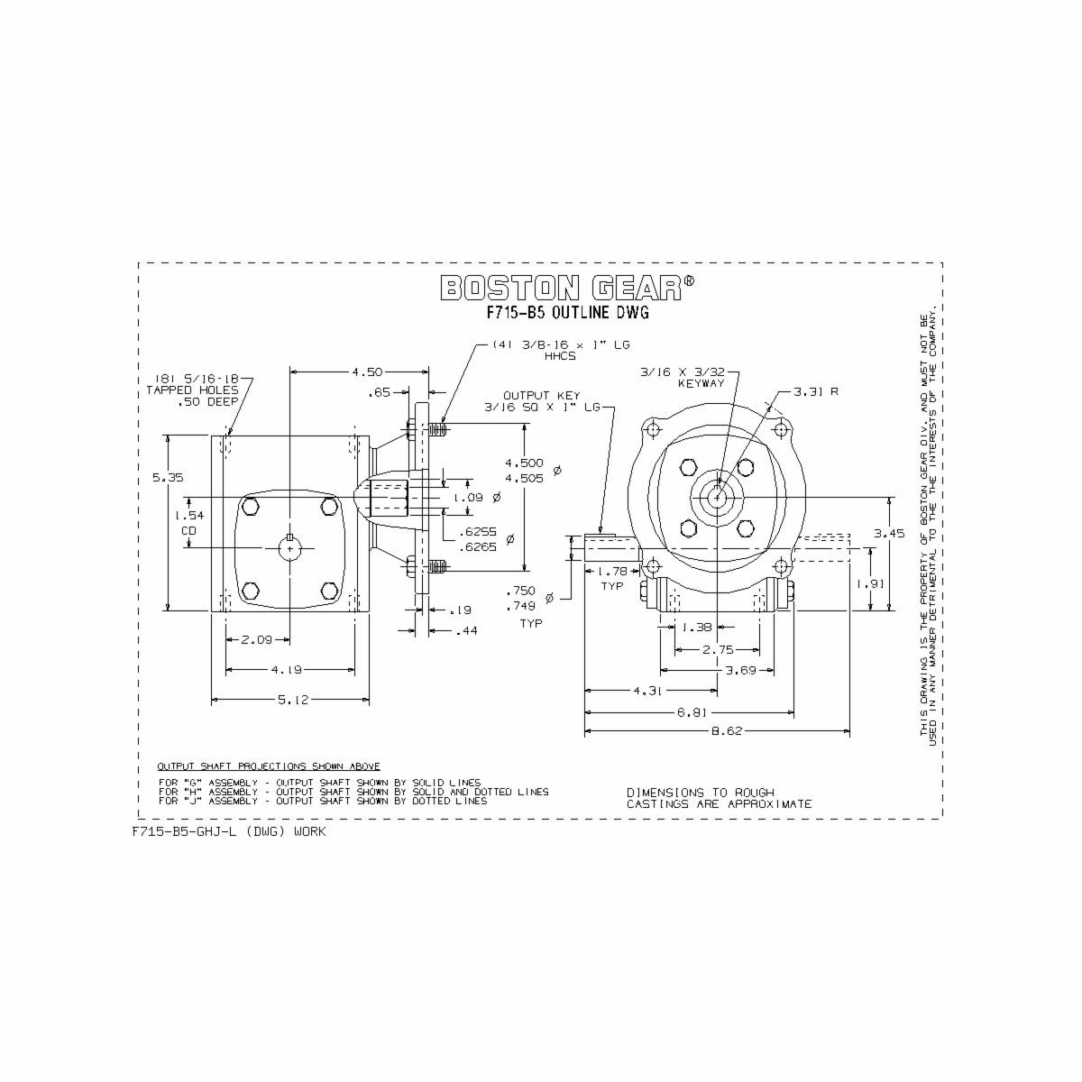 Boston Gear&reg; F715-15-B5-H
