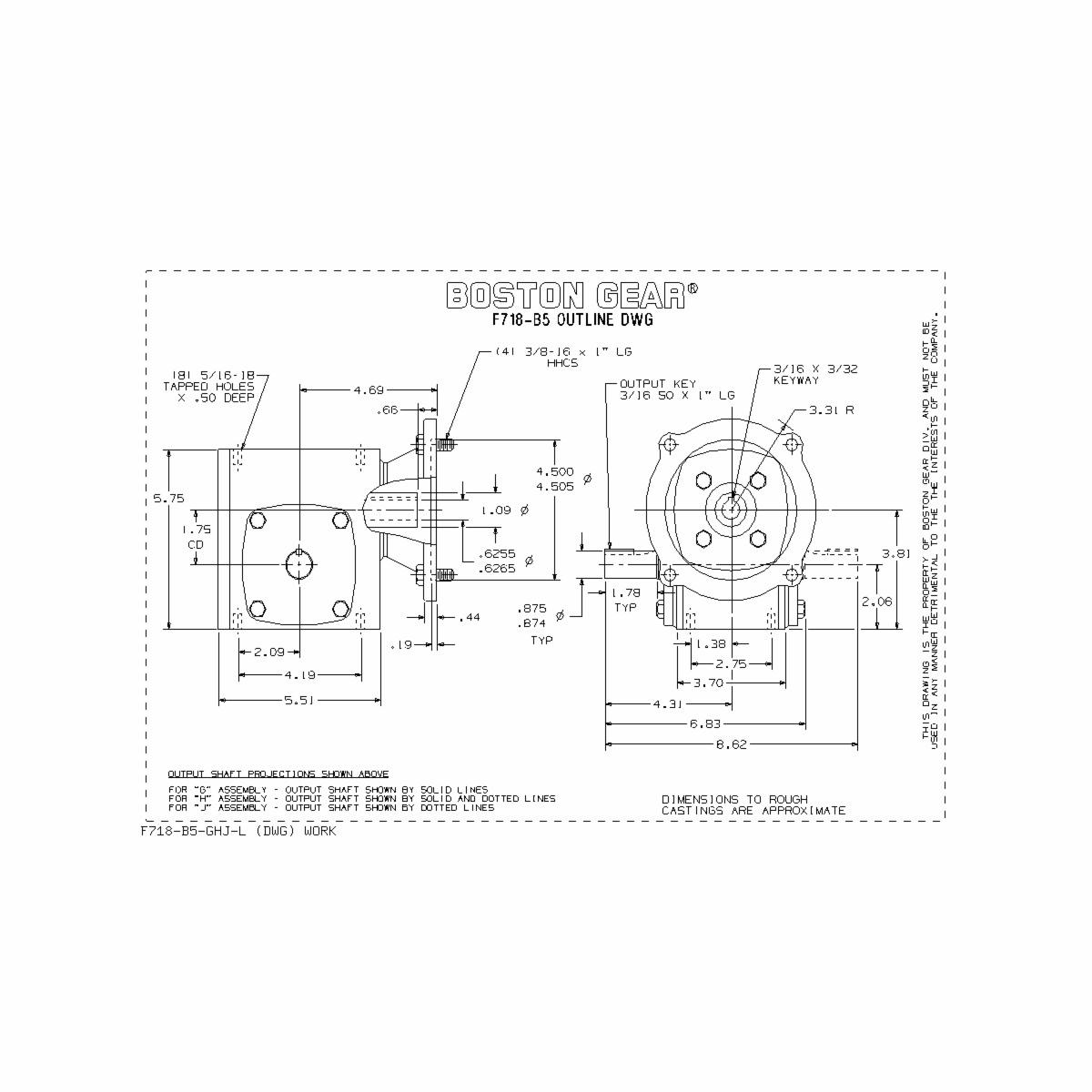 Boston Gear&reg; F718-25-B5-H
