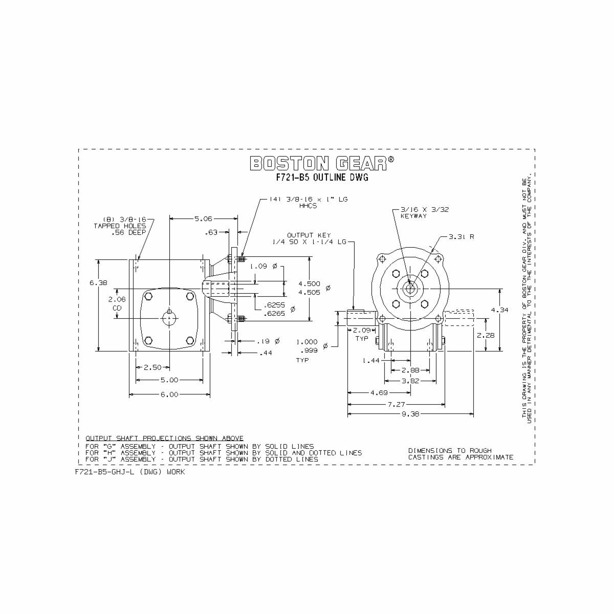 Boston Gear&reg; F721-40-B5-H