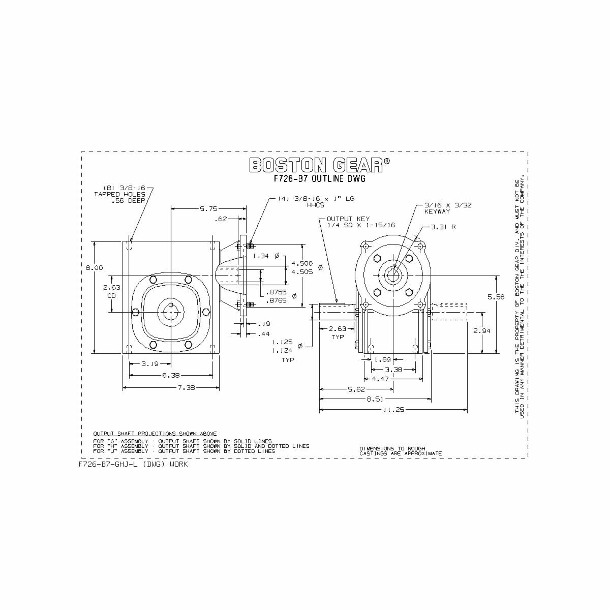 Boston Gear&reg; F726-15-B7-G