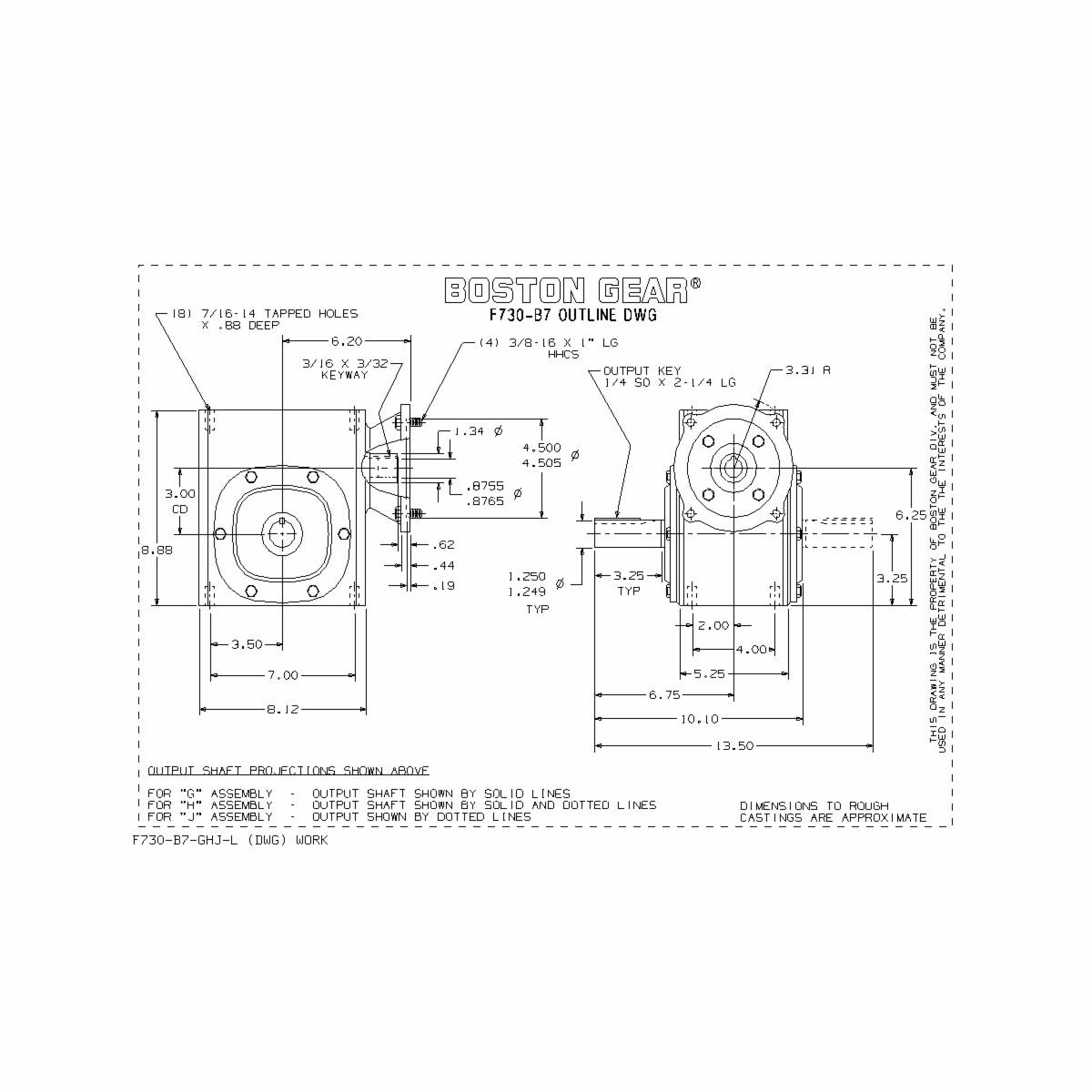 Boston Gear&reg; F730-30-B7-G
