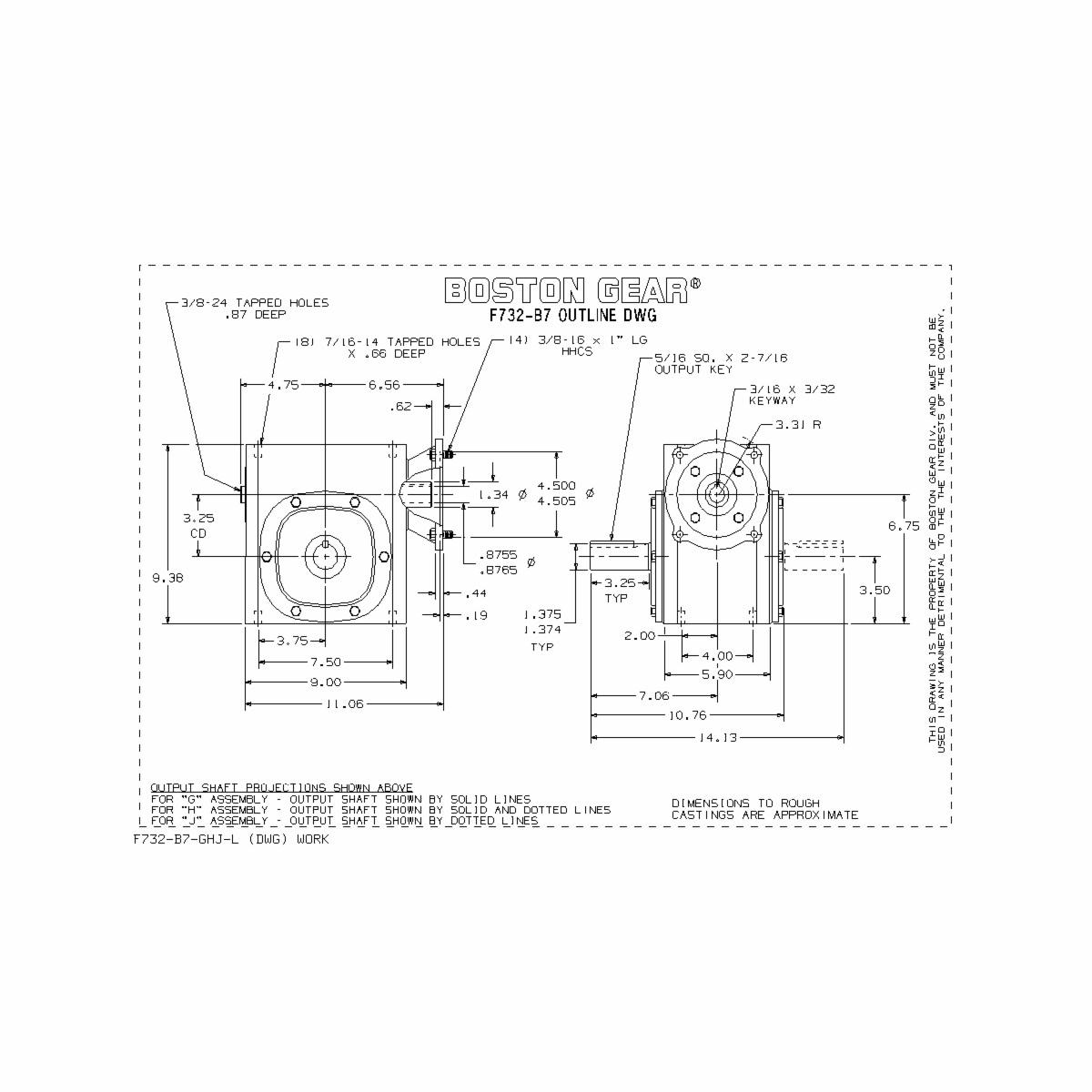 Boston Gear&reg; F732-60F-B7-J
