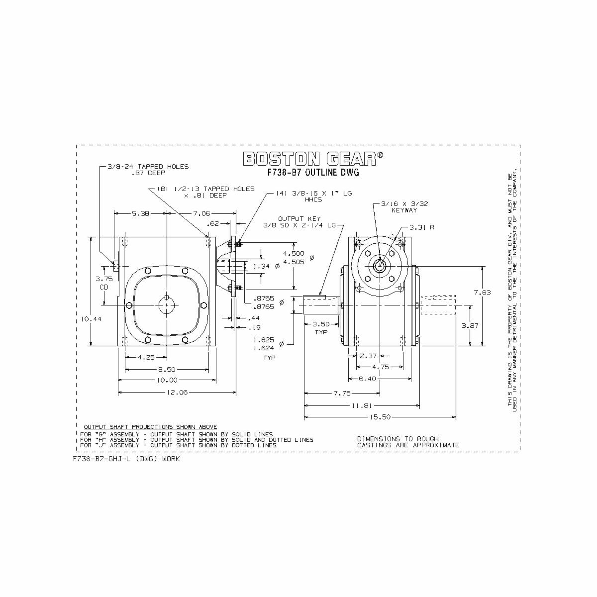 Boston Gear&reg; F738-60F-B7-J
