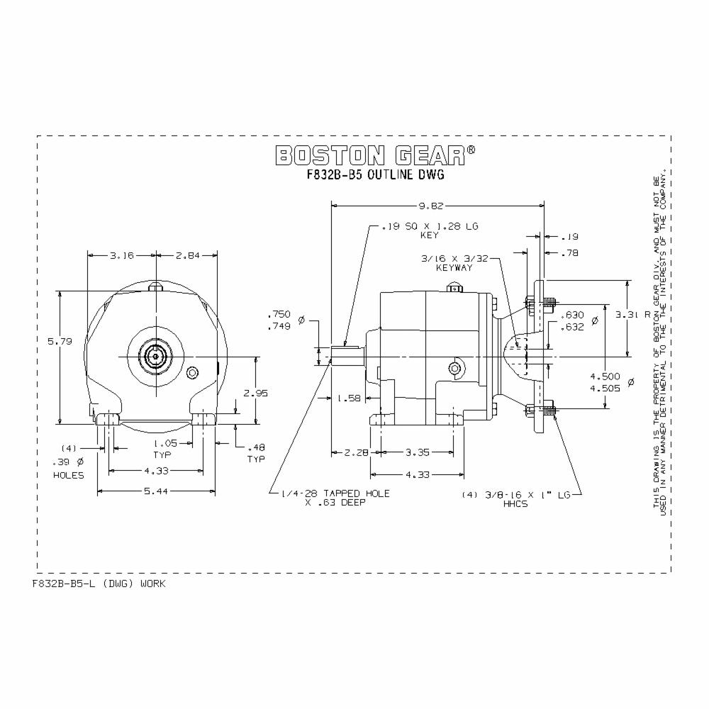 Boston Gear® F872B-63K-B5-M1