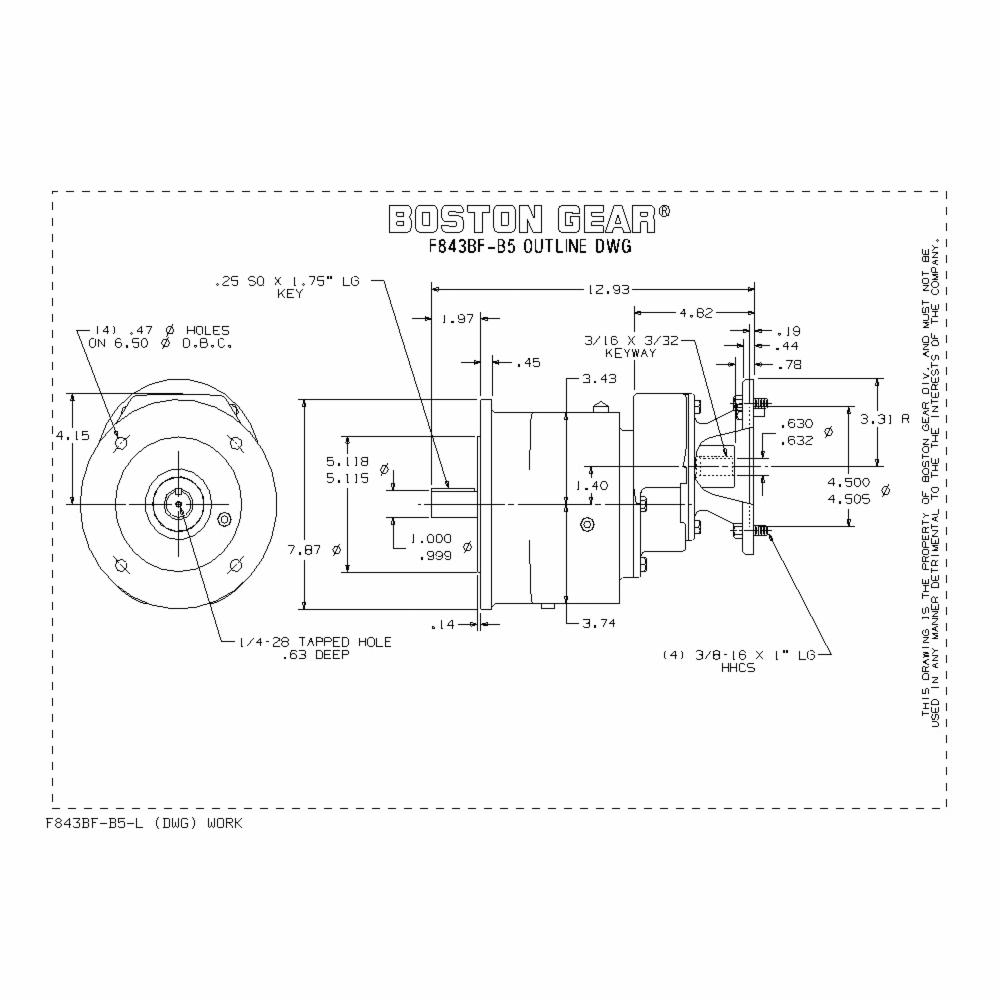 Boston Gear® F873BF-125K-B5-M8