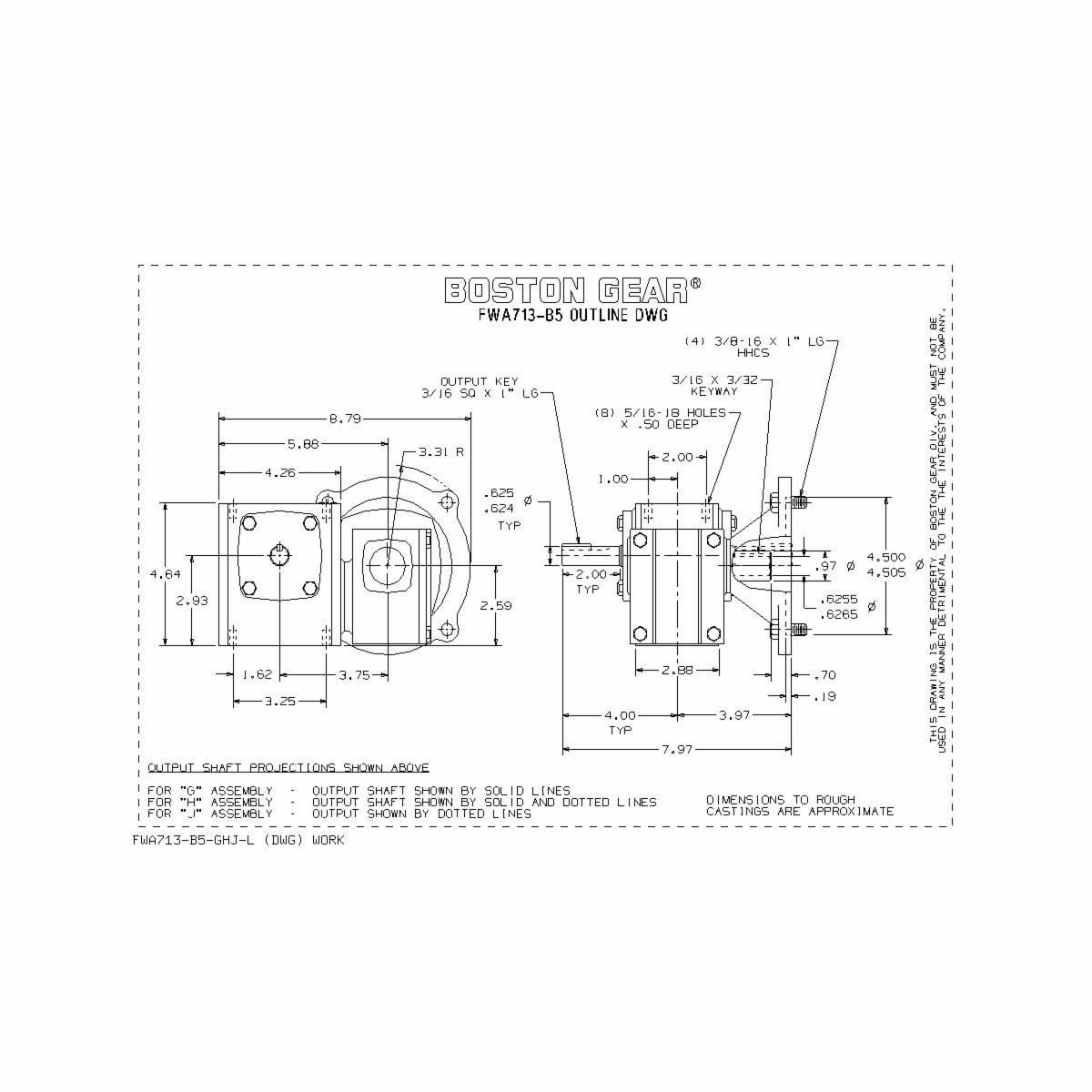 Boston Gear&reg; FWA713-400-B5-G