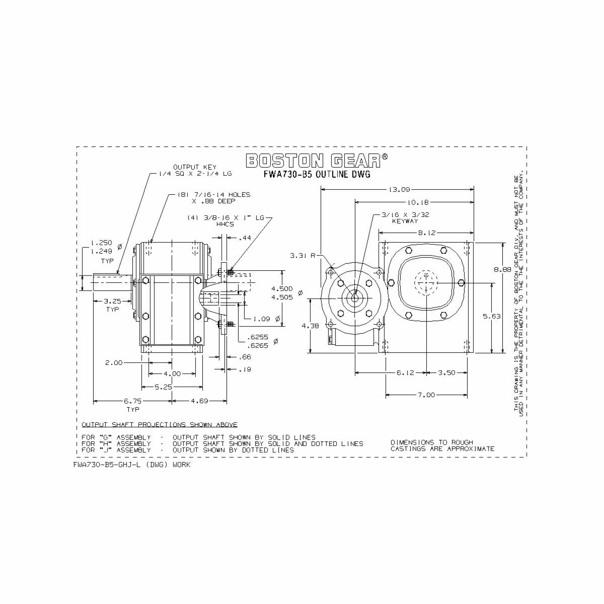 Boston Gear&reg; FWA730-1800-B5-G