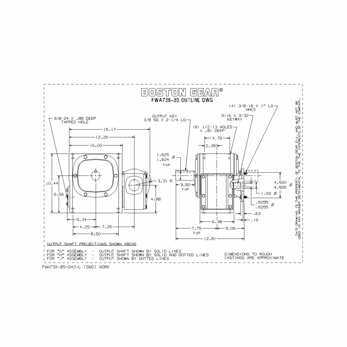 Boston Gear&reg; FWA738-900-B5-G