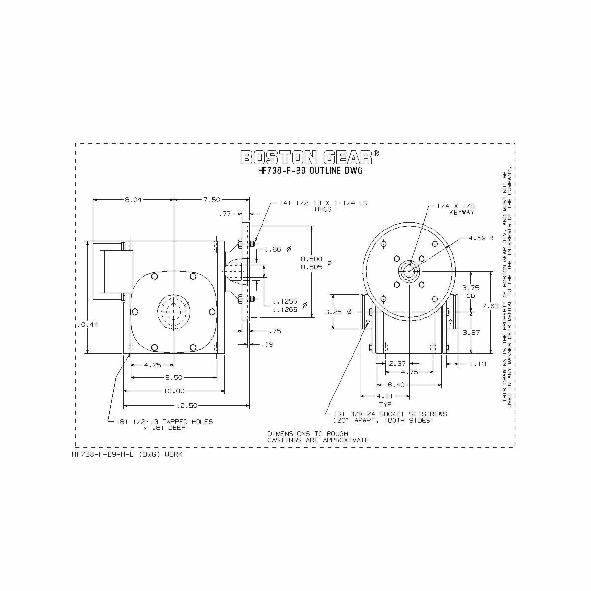 Boston Gear&reg; HF738-40-B9-H-P23