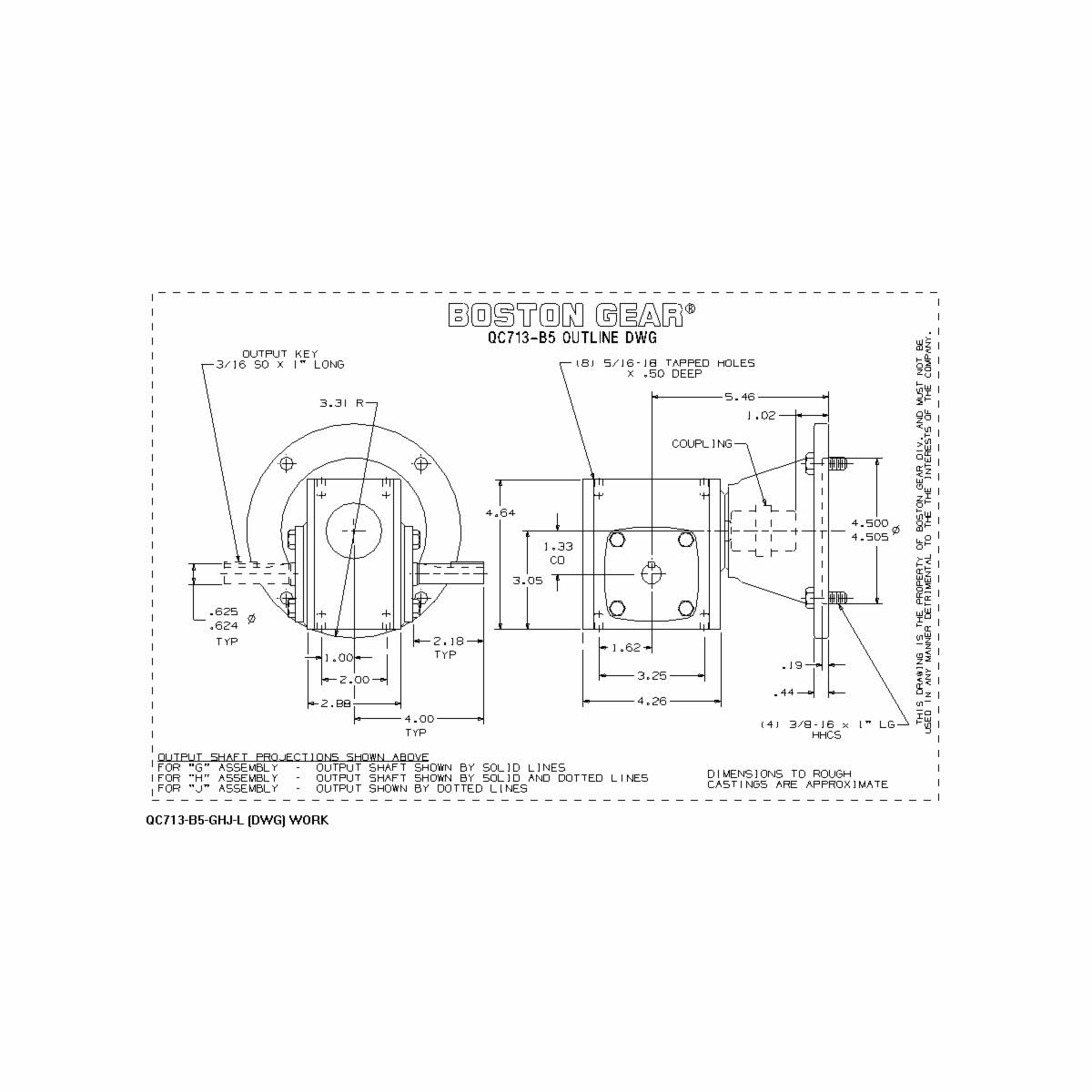 Boston Gear&reg; QC713-30-B5-H