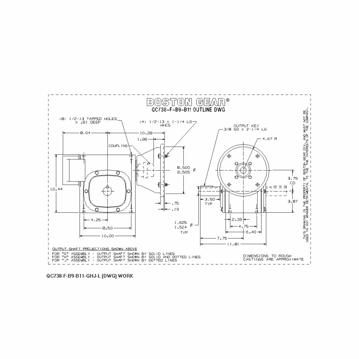 Boston Gear&reg; QC738-40F-B9-G
