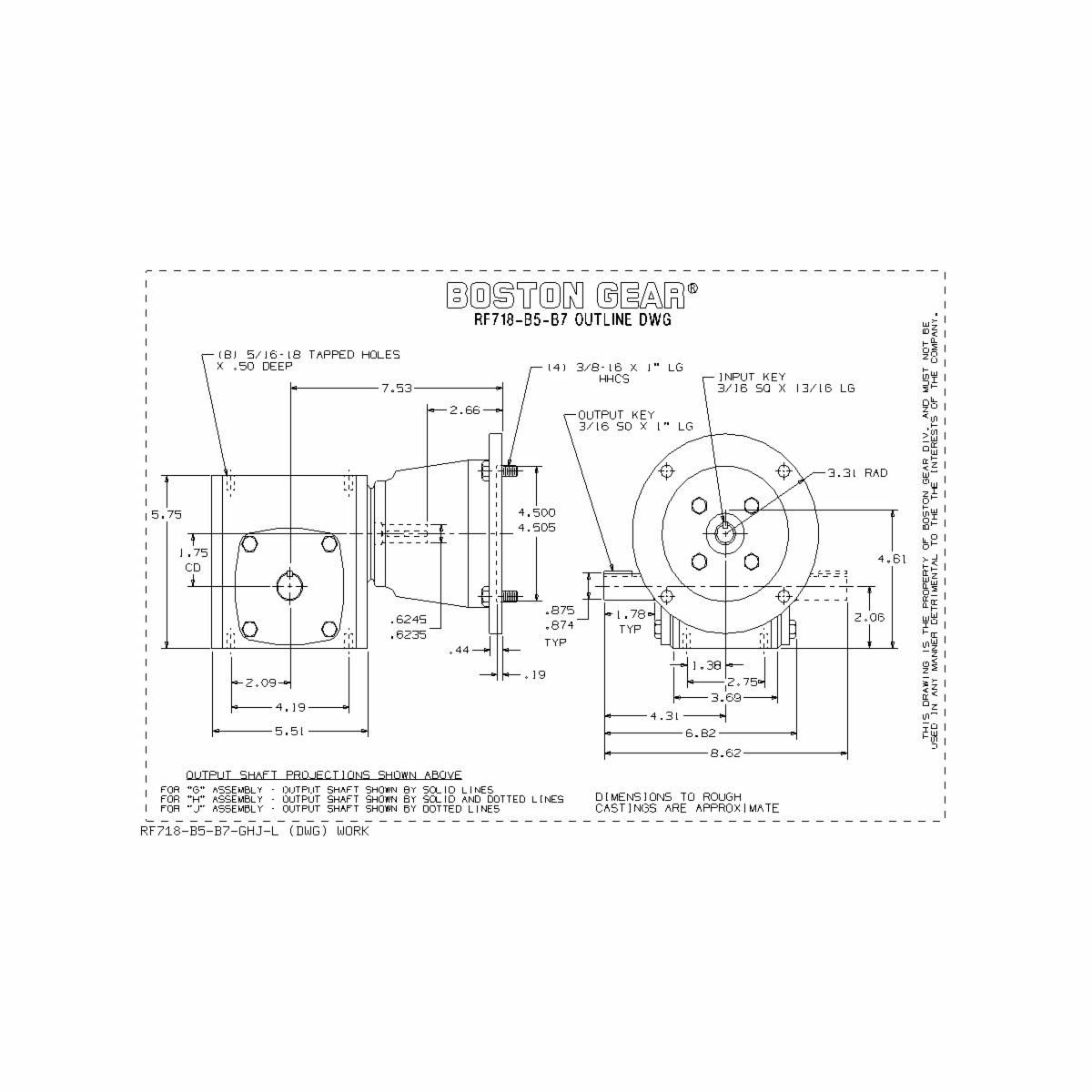 Boston Gear&reg; RF718-20-B5-H