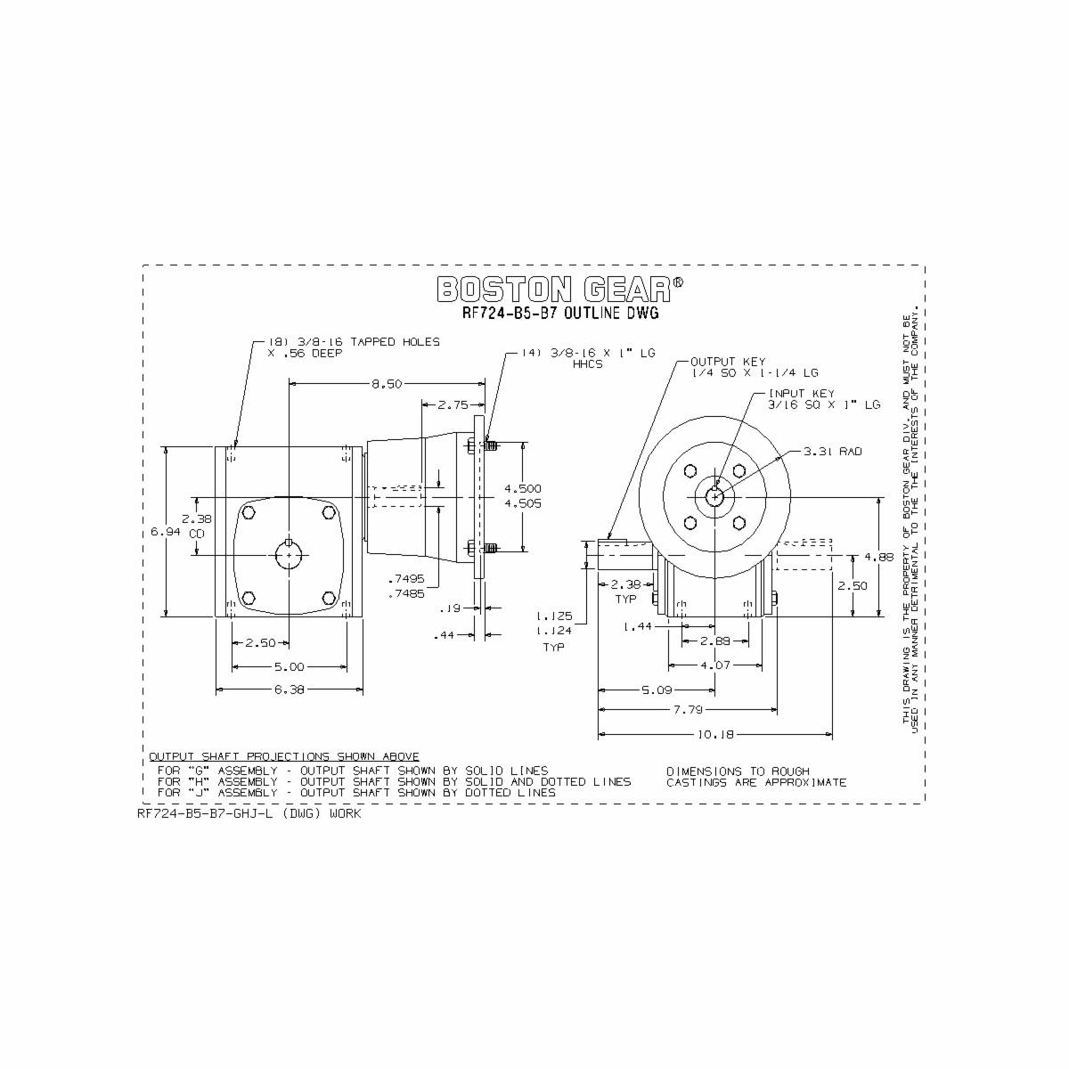 Boston Gear&reg; RF724-20-B5-G