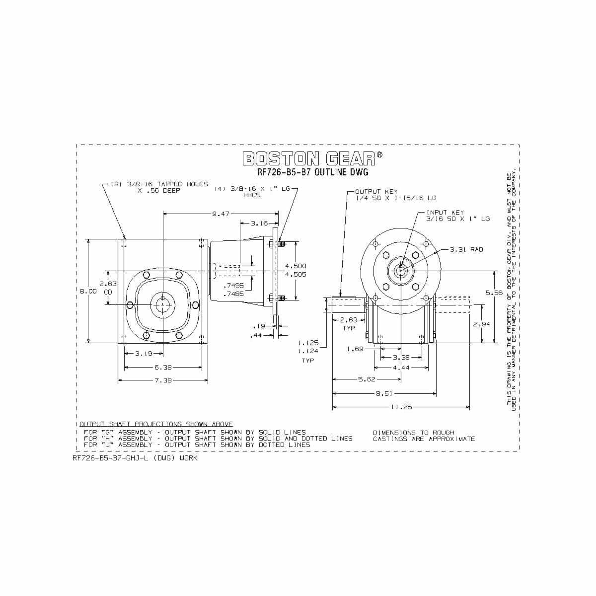 Boston Gear&reg; RF726-60-B5-G