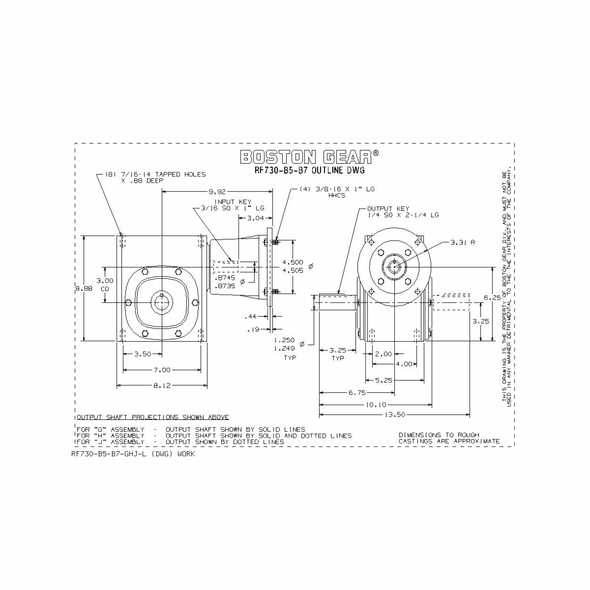 Boston Gear&reg; RF730-50-B7-G
