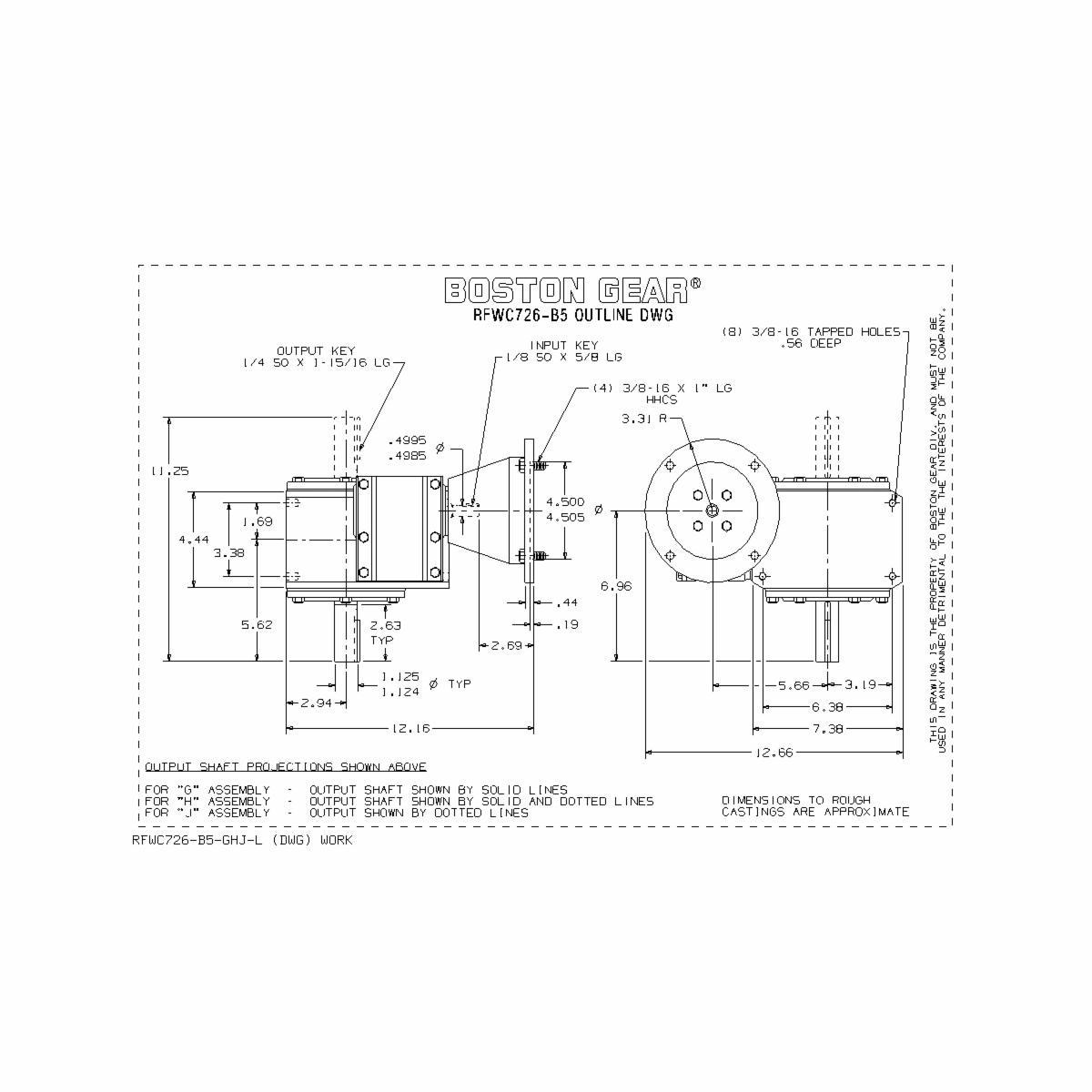 Boston Gear&reg; RFWC726-900-B5-G