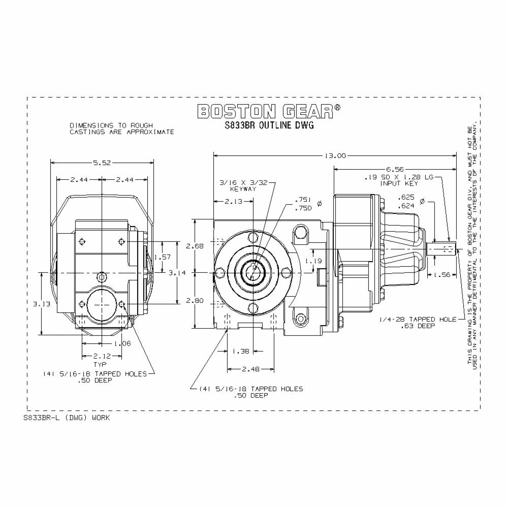 Boston Gear® S833BR-560K-M1