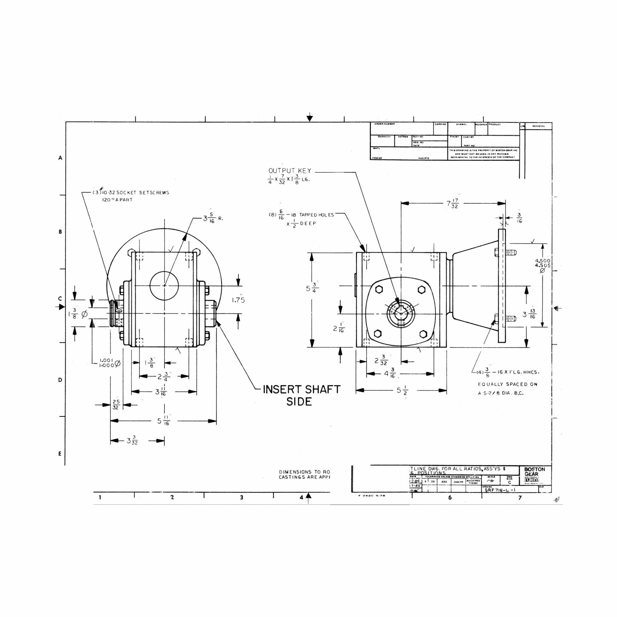 Boston Gear&reg; SRF718-10-B5-G