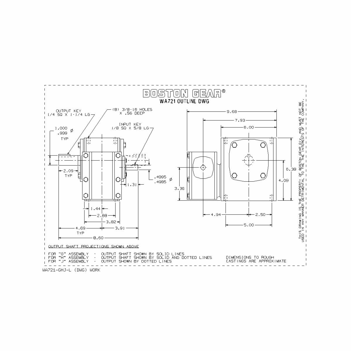 Boston Gear&reg; WA721-200-G