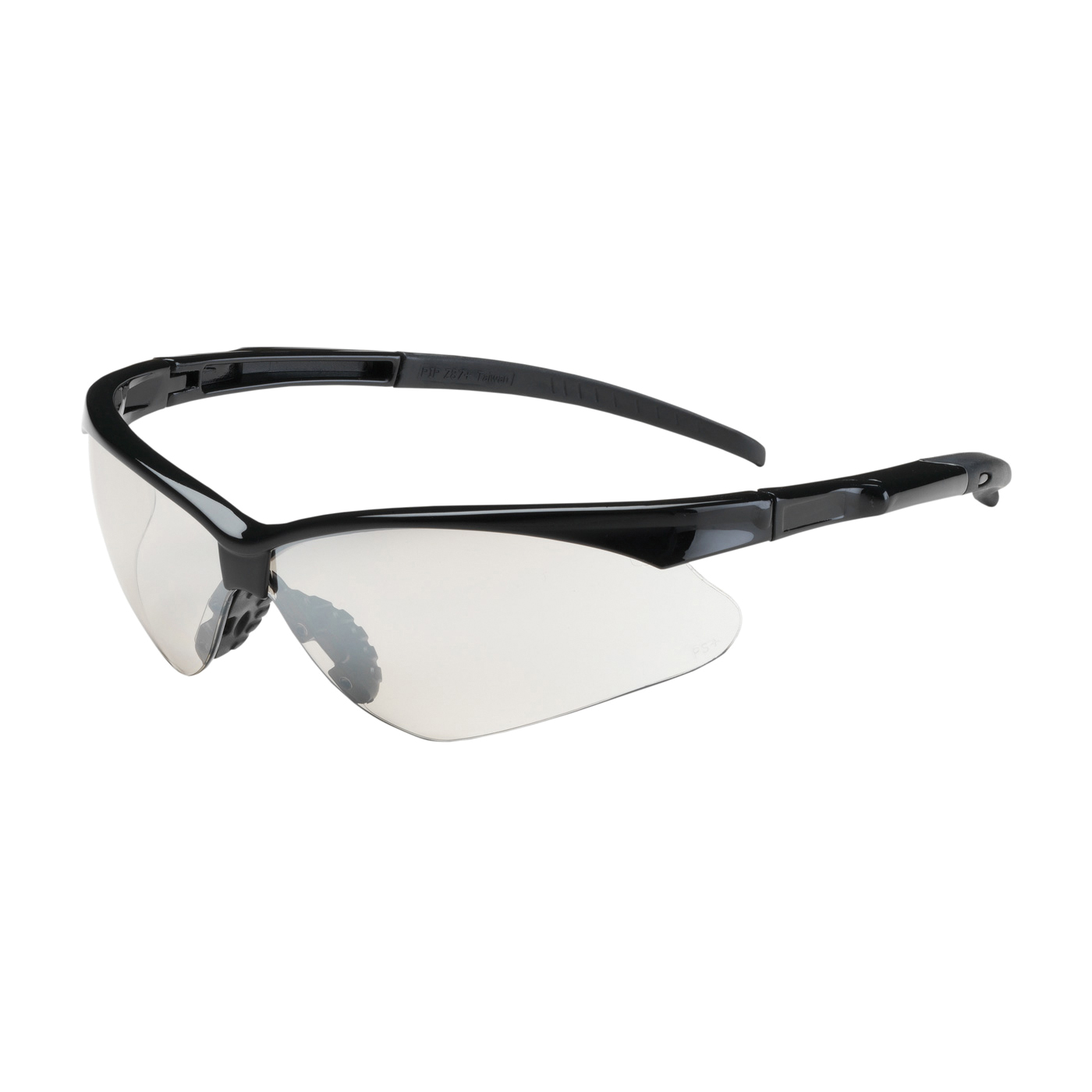 Bouton® 250-AN-10112 Anser™ Dual Lens Lightweight Protective Glasses With Adjustable Neck Cord, Anti-Scratch, Gray Lens, Semi-Rimless Frame, Black, Nylon Frame, Polycarbonate Lens, ANSI Z87.1+