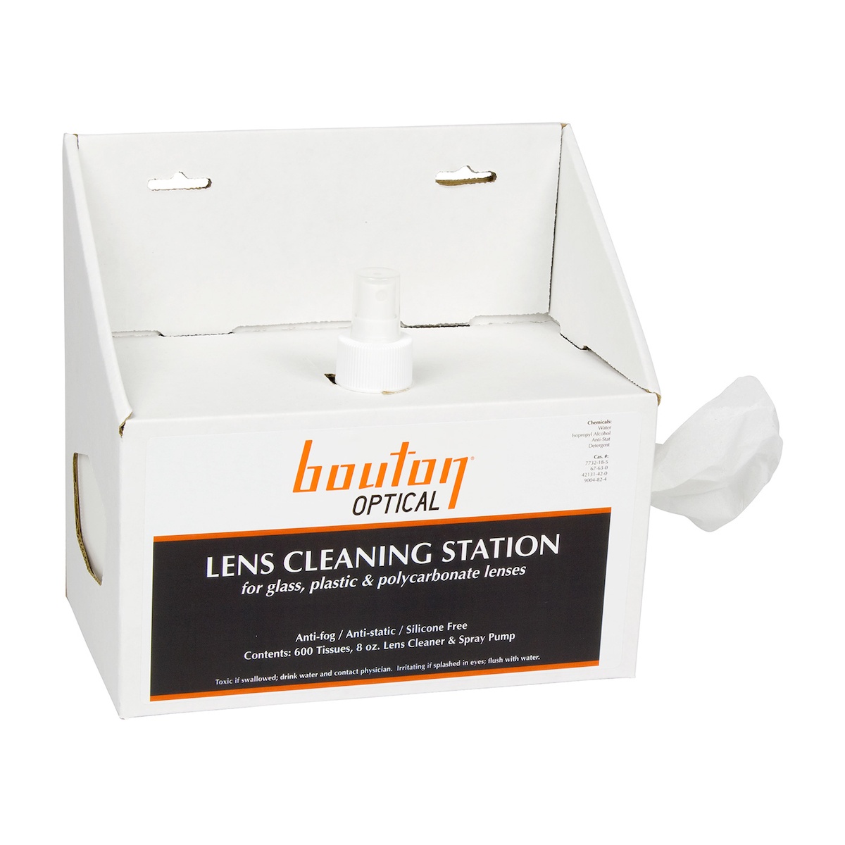 Radians&reg; LCS161200 Anti-Fog/Anti-Static Lens Cleaning Station, Lens Cleaning Solution, 16 oz Pump