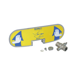 Bradley&reg; S08-390 Handle Kit, For Use With Halo&reg; S19224 Series Wall-Mount Eye Wash or Eye/Face Wash