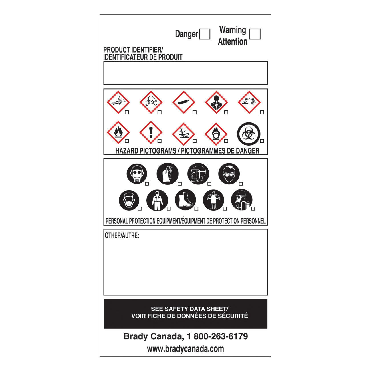 Brady® 08658
