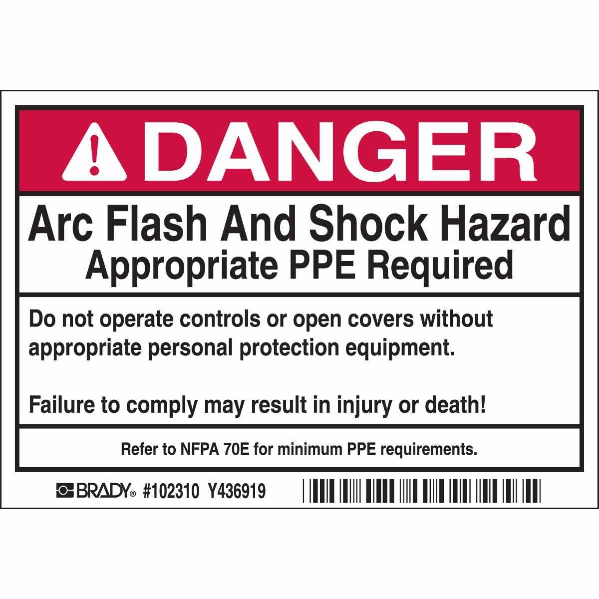 slide Brady&reg; 102310