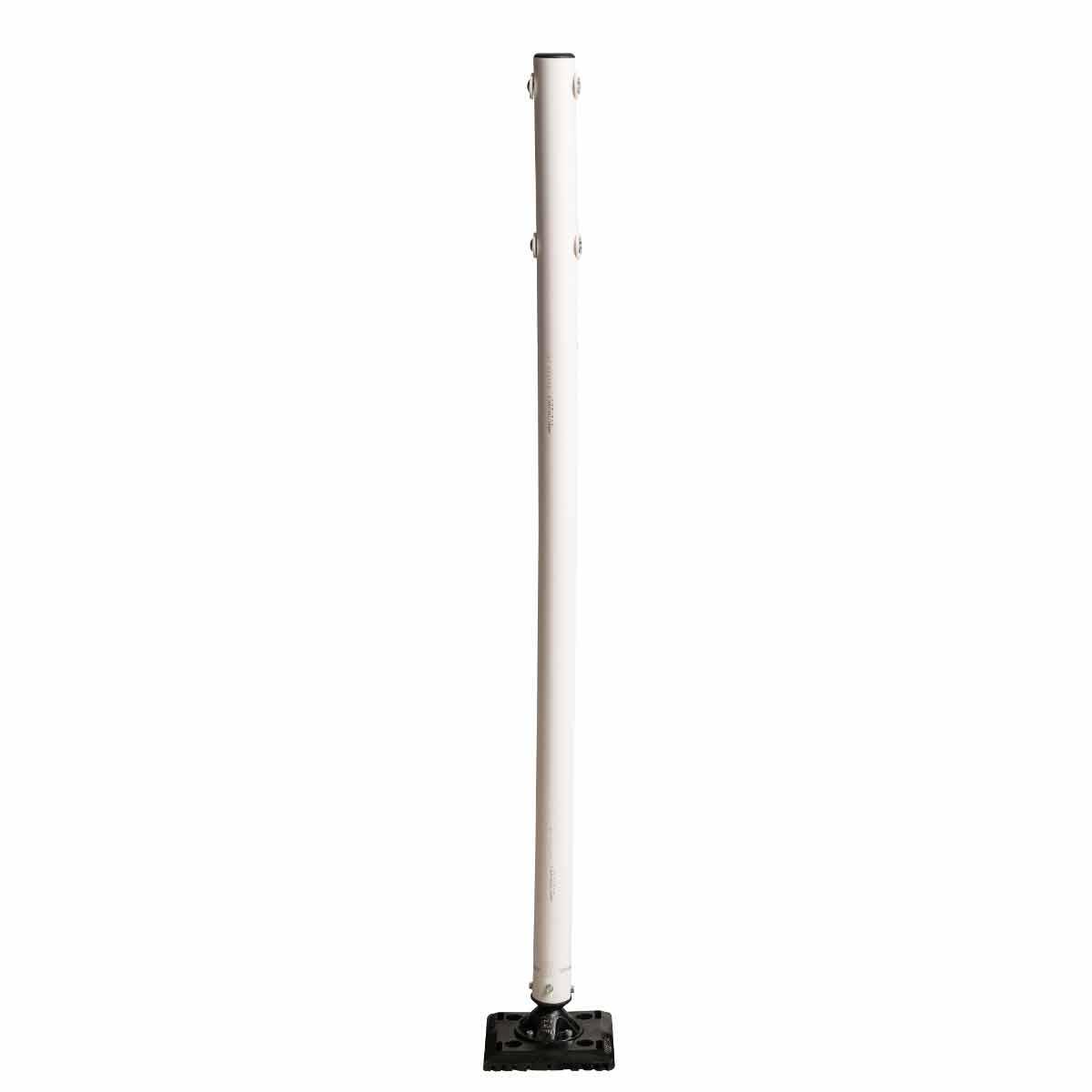 Brady® 86336 Sign Post With Rubber Base, Round Shape, 4 ft L, Cast Iron